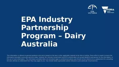 EPA Industry Partnership Program –