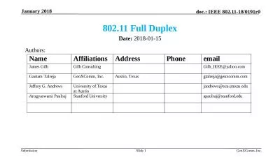 802.11 Full Duplex Date: