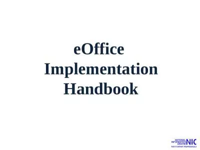 eOffice  Implementation Handbook