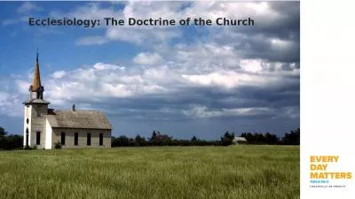 Ecclesiology: The Doctrine of the Church