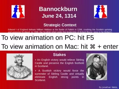 Bannockburn   June 24, 1314