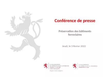 Conférence de presse Jeudi, le 3 février 2022