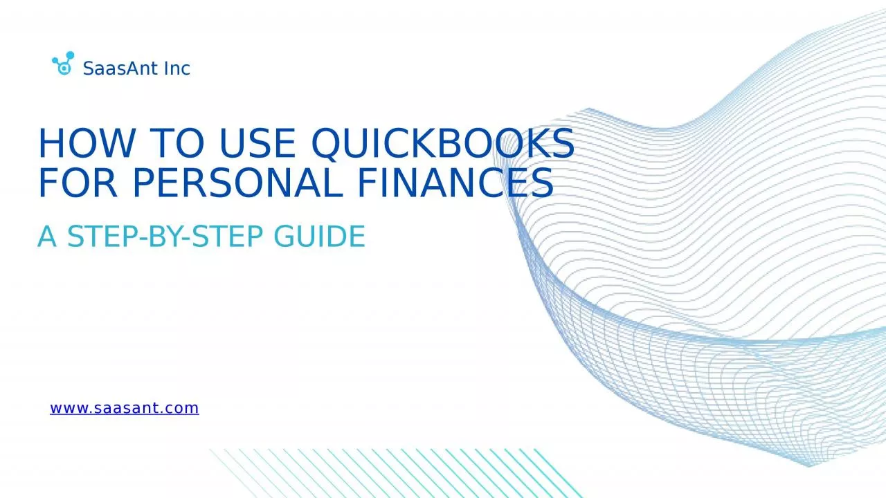 PPT-How to Use QuickBooks for Personal Finances