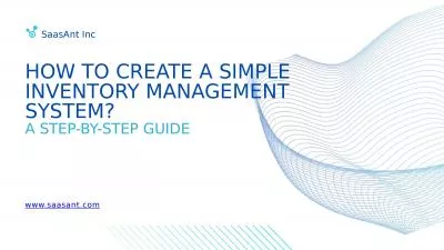 How to Create a Simple Inventory Management System?