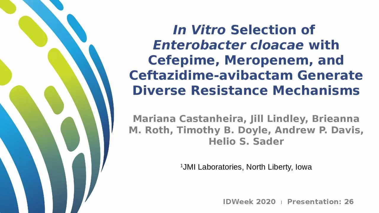 In Vitro  Selection of  Enterobacter cloacae