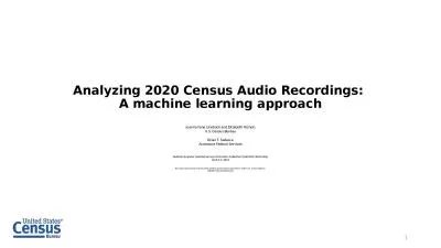 Analyzing 2020 Census Audio Recordings: