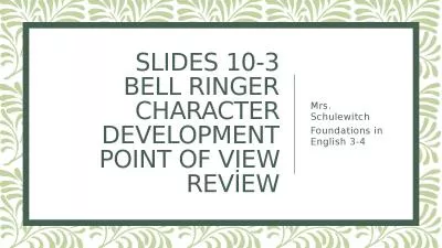 SlIdes  10-3 Bell   RInger