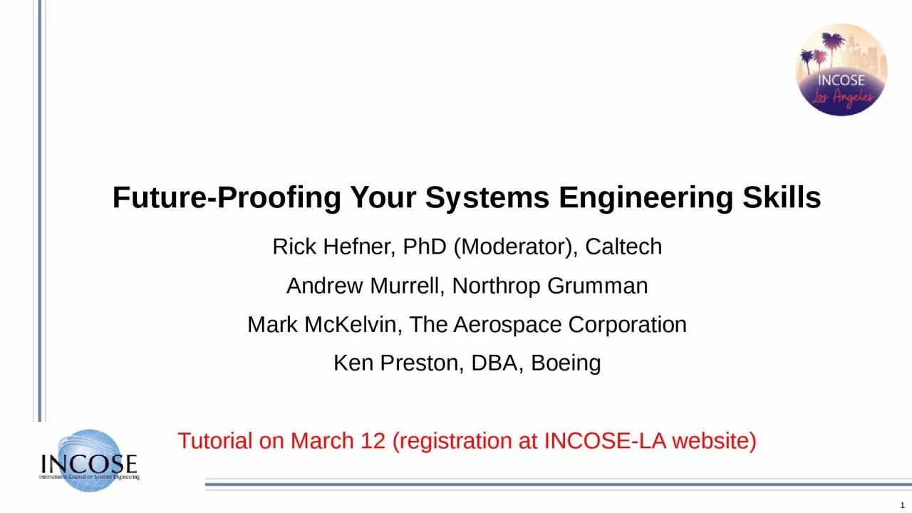 PPT-Future-Proofing Your Systems Engineering Skills