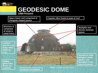 GEODESIC DOME 1960-Present