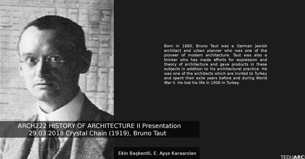 PPT-TEDU ARCH ARCH222 HISTORY OF ARCHITECTURE II