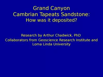 Grand Canyon Cambrian  Tapeats