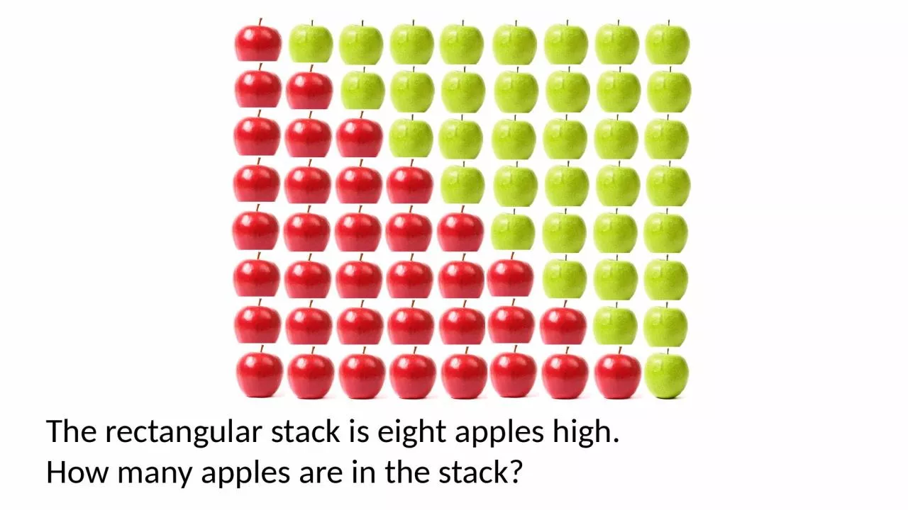 PPT-The rectangular stack is eight apples high.