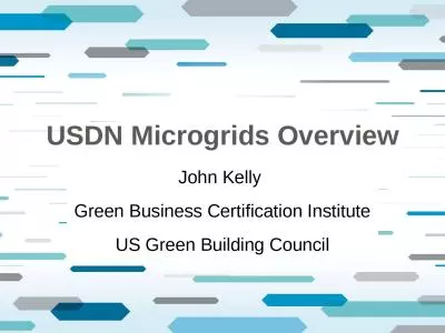 USDN Microgrids Overview