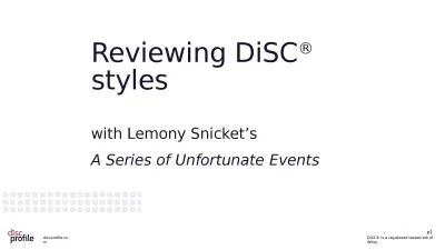 Reviewing DiSC ®  styles