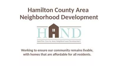 Hamilton County Area  Neighborhood Development