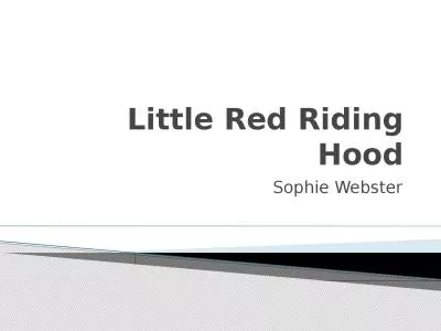 Little Red Riding Hood Sophie Webster