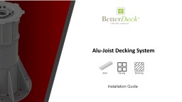 Alu-Joist Decking System