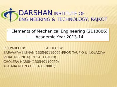 Darshan   Institute of Engineering & Technology, Rajkot