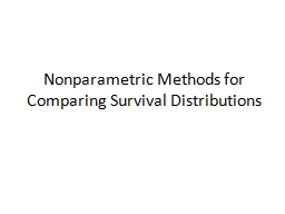 PPT-Nonparametric Methods for Comparing Survival Distributions