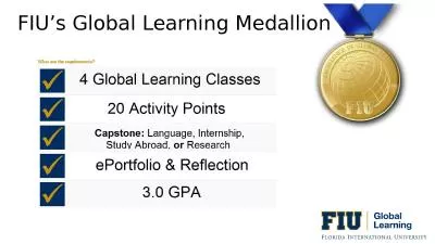 FIU’s Global Learning Medallion