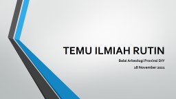 TEMU ILMIAH RUTIN Balai