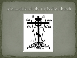 PPT-Monasticism in the Orthodox Church