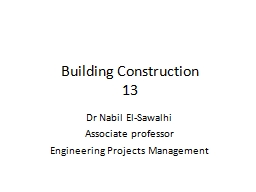 Building Construction 13