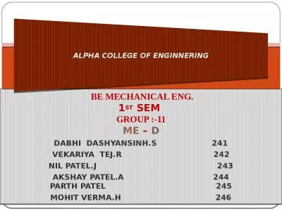 BE MECHANICAL ENG. 1 ST