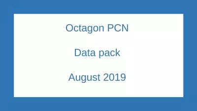 Octagon PCN Data  pack August 2019