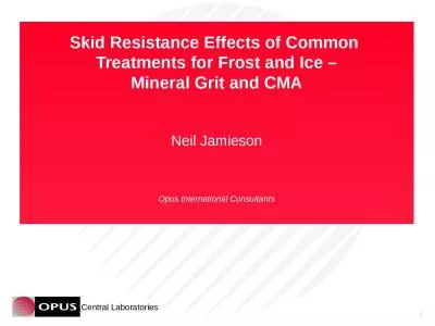 1 Skid Resistance Effects of Common