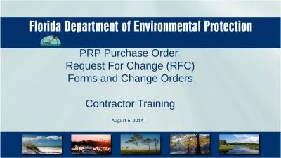 PRP Purchase Order  Request For Change (RFC)