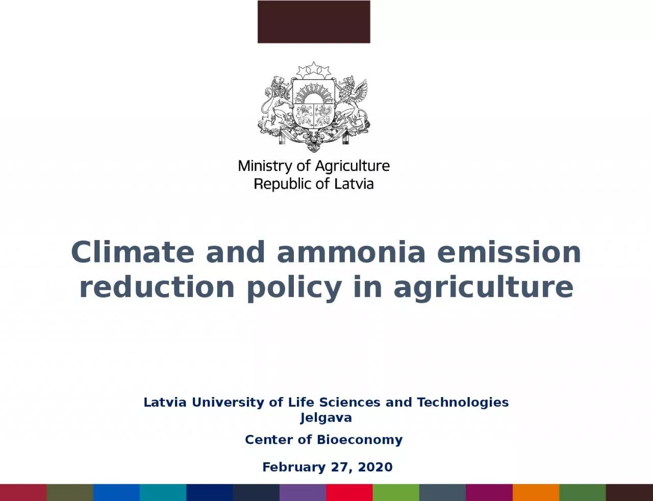 PPT-Climate and ammonia