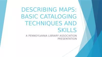 DESCRIBING MAPS: BASIC  CATALOGING