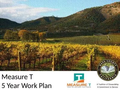 Measure T  5 Year Work Plan