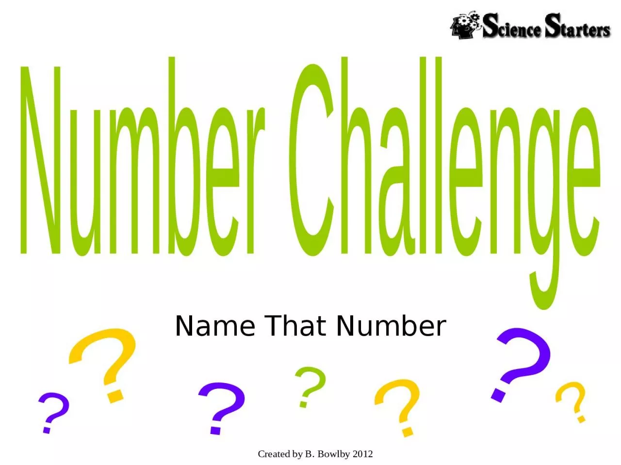 PPT-Name That Number Number Challenge