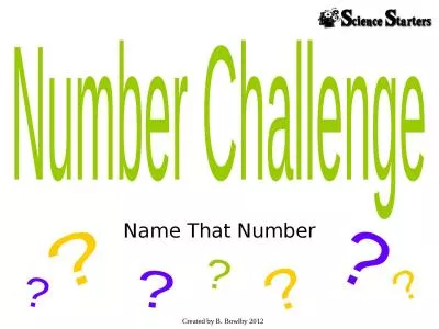 Name That Number Number Challenge