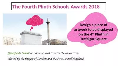 The Fourth Plinth Schools Awards 2018