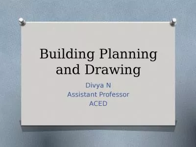 Building Planning and Drawing