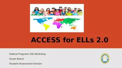 ACCESS for ELLs 2.0 Federal Programs