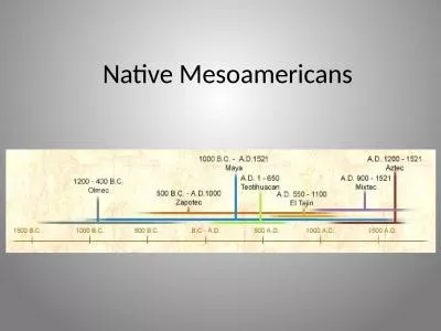 Native Mesoamericans Mesoamerica