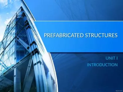 PREFABRICATED STRUCTURES