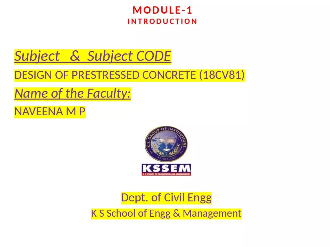 PPT-Subject & Subject CODE