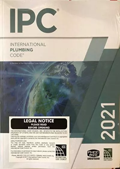 Download Book [PDF] 2021 International Plumbing Code (International Code Council Series)