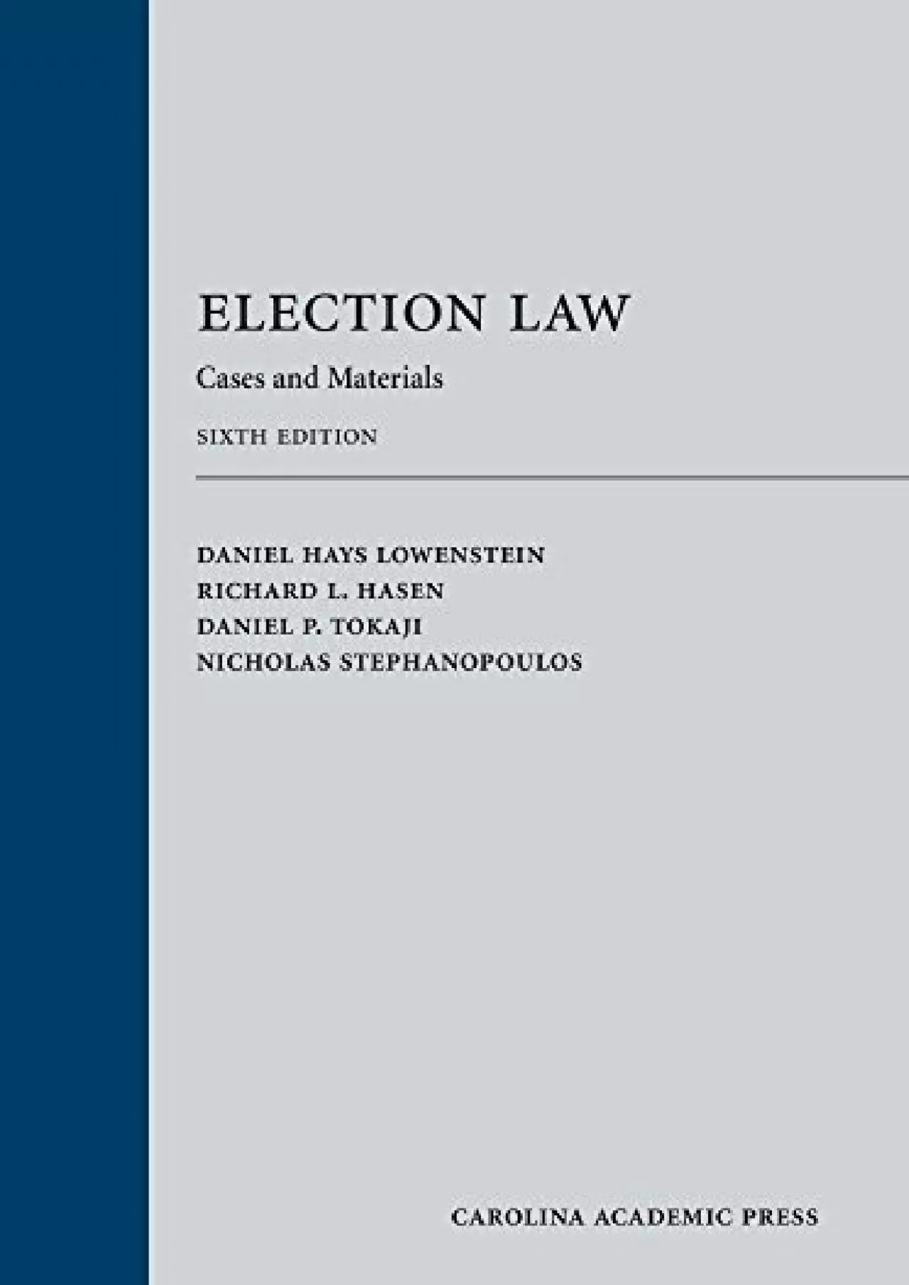 PDF-PDF/READ Election Law: Cases and Materials