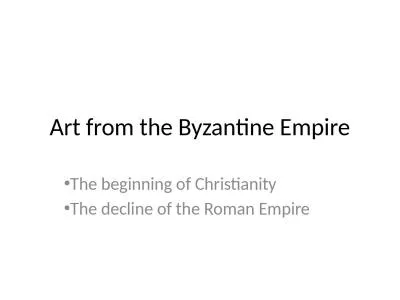 Art from the Byzantine Empire