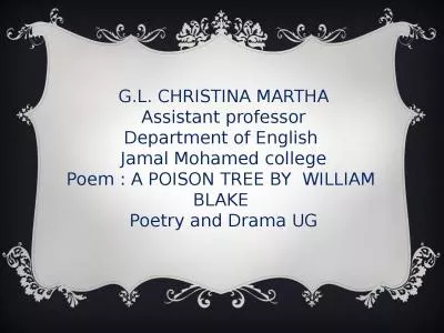 G.L. CHRISTINA MARTHA Assistant professor