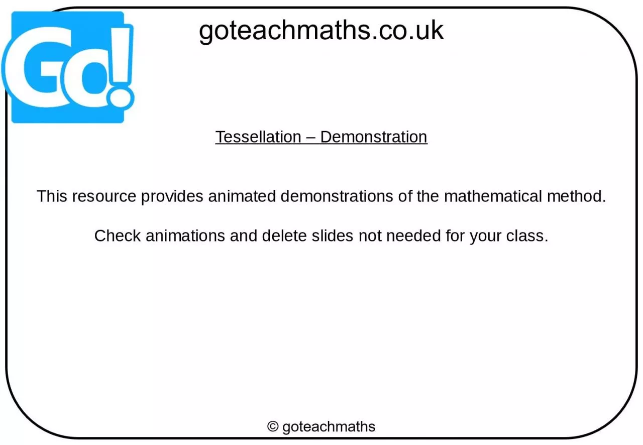 PPT-Tessellation – Demonstration