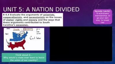 Unit 5: A Nation Divided