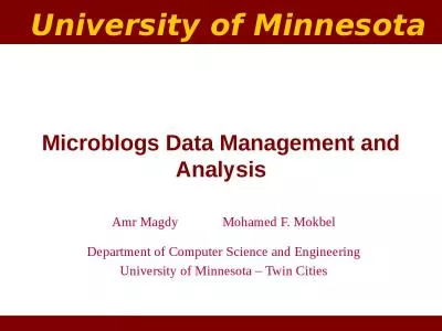 Microblogs Data Management