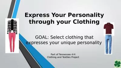 Express Your Personality through your Clothing